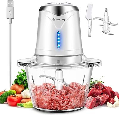 Robot culinaire électrique, hachoir à légumes en verre, hachoir à viande, broyeur portable rechargeable avec bol en verre de 1,2 litre, 4 lames tranchantes amovibles, pour couper, piler la glace, hacher, broyer et réduire en purée, cadeau ramadan. Avec plus de 300 000 références de produits, DIAYTAR COTE D'IVOIRE est la place de marché en ligne la plus fournie en Côte d'Ivoire. Elle propose une expérience d'achat unique, alliant convivialité, sécurité et rapidité. La boutique en ligne s'engage à offrir à ses clients les meilleurs produits et les meilleurs services, faisant ainsi de l'achat en ligne une expérience agréable et sans contrainte.