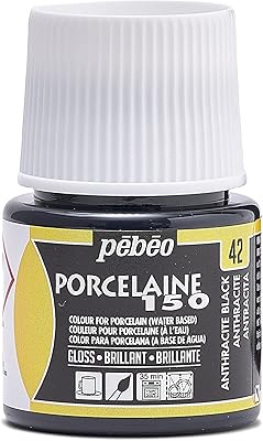 Bebo ceramic paint 150 porcelaine - aquarelle haute brillance pour porcelaine, fournitures d'art de qualité supérieure, non toxique et résistante à la chaleur, noir de jais, 1,5 fl oz (paquet de 1) (024-042). DIAYTAR COTE D'IVOIRE, c'est votre boutique en ligne généraliste de confiance avec plus de 300000 références pour répondre à tous vos besoins. Vous y trouverez des produits de qualité à des prix compétitifs, avec une livraison rapide et sécurisée. Leader en Côte d'Ivoire, DIAYTAR vous offre une expérience d'achat en ligne unique et pratique.