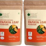 Bliss of earth 100% pure poudre de feuilles de papaye 2 x