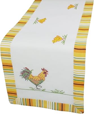 Chemin de table brodé de pâques poules et poussins xia home fashions, multicolore, 15 x 54 pouces. En tant que boutique en ligne généraliste, DIAYTAR COTE D'IVOIRE propose une large sélection de produits allant des électroménagers aux vêtements, en passant par les produits cosmétiques et les accessoires. Les clients peuvent profiter d'une expérience d'achat en ligne sécurisée et fiable, avec des options de paiement flexibles et des délais de livraison rapides. Cela en fait une destination idéale pour les acheteurs ivoriens.