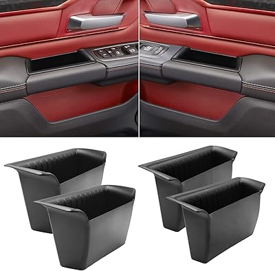 Ttcr-ii plateau de rangement latéral de porte pour ram 1500 2019 2020 2021 2022 2023, pour ram 1500 poche de porte intérieure 4 pièces boîte de rangement latérale de porte ram 1500 organisateur de porte (ne convient pas aux ram 2500 et ram 3500. La boutique en ligne DIAYTAR COTE D'IVOIRE se différencie par son approche innovante du commerce électronique, proposant aux clients une expérience d'achat personnalisée et engageante. Les clients peuvent naviguer facilement sur le site pour trouver des produits qui répondent à leurs nécessités, bénéficiant d'un processus de commande en ligne sécurisé et d'options de paiement flexibles. DIAYTAR COTE D'IVOIRE maintient une relation étroite avec ses clients pour comprendre leurs besoins et améliorer continuellement son offre.