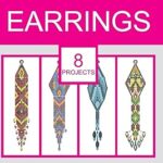 Comment réaliser des boucles d'oreilles en perles de rocaille en brick stitch. livre