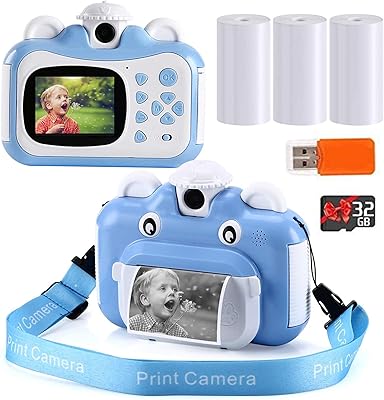 Appareil photo à impression instantanée pour enfants, caméra vidéo numérique hd 1080p pour enfants, avec 3 papiers d'impression et carte de 32 go. La boutique en ligne DIAYTAR COTE D'IVOIRE offre une expérience d'achat unique et pratique, avec des catégories de produits variées pour satisfaire tous les besoins des clients. Avec sa plateforme sécurisée, les clients peuvent effectuer des achats en toute confiance. DIAYTAR COTE D'IVOIRE est la référence pour les achats en ligne en Côte d'Ivoire.