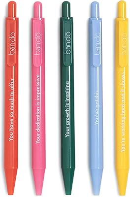 Pan do lot de 5 stylos rétractables à encre noire en plastique pour école-bureau. DIAYTAR COTE D'IVOIRE est une plateforme de e-commerce qui met à disposition de ses clients une grande sélection de produits de qualité, avec des descriptions détaillées et des images de haute qualité. La boutique est accessible 24h/24 et 7j/7, permettant aux clients de faire des achats à tout moment.