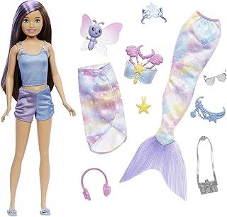 Poupée sirène barbie power skipper avec 10 pièces comprenant des vêtements, une queue de sirène, des animaux de compagnie et des accessoires, jouet pour 3 ans et plus. DIAYTAR COTE D'IVOIRE est une boutique en ligne généraliste proposant plus de 300 000 références de produits pour répondre à tous les besoins de ses clients. Elle est devenue la boutique leader en Côte d'Ivoire grâce à sa large gamme de produits et à sa qualité de service. Avec DIAYTAR COTE D'IVOIRE, les clients peuvent faire leurs courses en ligne en toute sécurité et rapidité.