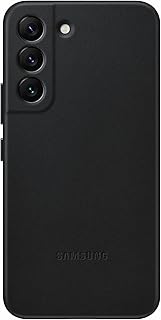 Étui en cuir officiel samsung pour galaxy s22 - noir