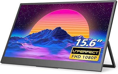 Moniteur d'ordinateur portable u perfect 2022 15,6 pouces, fhd 1080p hdr sans cadre