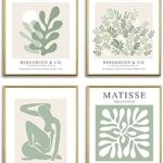 Ensemble d'affiches imprimées de la galerie d'art henri matisse 4 pièces