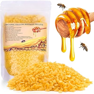 500g de granulés de cire d'abeille, 100% de cire d'abeille jaune trinidad biologique