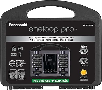 Bloc d'alimentation panasonic haute capacité 8aa 2aaa avec chargeur de batterie unique avancé eneloop pro. DIAYTAR COTE D'IVOIRE se distingue par sa vaste gamme de produits, allant des électroniques aux vêtements, en passant par les articles pour la maison et le jardin. Nous nous efforçons de vous apporter les meilleures marques et les dernières tendances, tout en vous offrant des prix abordables et des remises régulières. Rejoignez notre communauté d'acheteurs satisfaits.