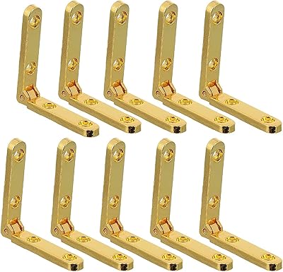 Boîte à bijoux en bois à 90 degrés, boîte-cadeau, charnière 10 pièces, charnière