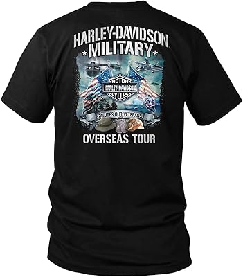 Harley-davidson military - t-shirt imprimé barre et bouclier orange sur noir - tournée à l'étranger | saluez nos anciens combattants, noir, taille unique. La boutique en ligne DIAYTAR COTE D'IVOIRE met en avant son engagement envers la qualité et la fiabilité, sélectionnant des produits qui répondent aux normes les plus élevées. Elle propose également des services de paiement sécurisés pour une expérience d'achat en ligne sans souci. Cela fait d'elle une destination de confiance pour les consommateurs de la région.