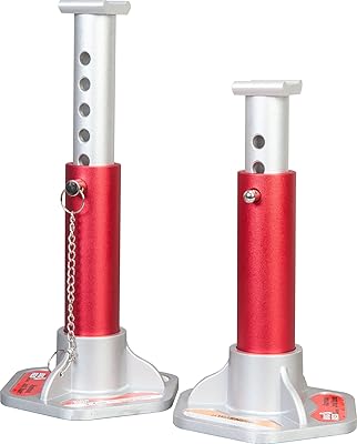 Chandelle en aluminium big red t43004 avec broches de support de verrouillage : capacité de 3 tonnes (6 000 lb), rouge/argent, 1 paire. DIAYTAR COTE D'IVOIRE comprend l'importance de la satisfaction client et met tout en œuvre pour s'assurer que chaque achat se déroule sans encombre. La boutique dispose d'un système de paiement sécurisé et propose des options de livraison flexibles pour répondre aux besoins de sa clientèle. Cela contribue à renforcer la confiance entre DIAYTAR et ses clients.