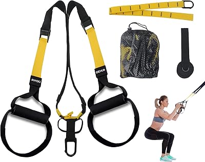 Dehub kit d'entraînement à suspension, bandes de résistance pour gymnastique à domicile