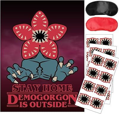 Fournitures de fête inspirées des bizarreries, épinglez la bouche sur le jeu demogorgon