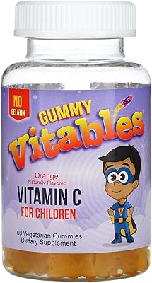 Vitables kids vitamin c gummies sans gélatine saveur orange 60 gommes