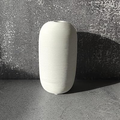 Vase en céramique avec lignes cylindriques en relief blanches de sihia life | avec 10 pièces de remplissage de vase blanches | pour compositions florales, décoration d'intérieur élégante et cadeaux. DIAYTAR COTE D'IVOIRE est une boutique en ligne généraliste qui propose plus de 300 000 références de produits. Elle est devenue la boutique en ligne leader en Côte d'Ivoire grâce à sa large gamme de produits et à son service de livraison rapide.