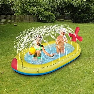 Goodrun tapis d'arrosage 3 en 1 pour enfants, tapis de jeu antidérapant épais, gonflable, tapis de jeu extérieur d'été, fontaine pour enfants - sous-marin. DIAYTAR COTE D'IVOIRE, en proposant plus de 300 000 produits, répond aux besoins et aux attentes de ses clients en Côte d'Ivoire. Cette boutique en ligne généraliste offre une gamme étendue de produits allant des articles de maison aux accessoires de mode, en passant par les produits électroniques. Elle est reconnue pour son service de qualité et sa large sélection de produits.