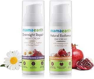 Mama earth crème de jour éclat naturel 50 ml + crème de nuit réparatrice nuit 50 ml. DIAYTAR COTE D'IVOIRE est une boutique en ligne généraliste qui offre plus de 300 000 références de produits. Avec sa large gamme de choix, cela facilite aux clients de trouver tout ce dont ils ont besoin sous un même toit. C'est l'une des boutiques en ligne les plus populaires en Côte d'Ivoire.