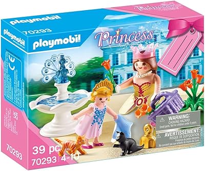 Playmobil princess 70293 coffret cadeau princesse, carte cadeau sur boîte, 4 ans
