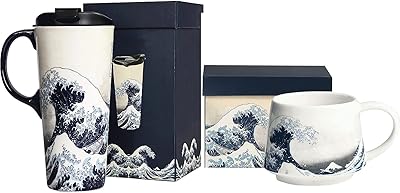Dosvalley grande tasse à café de voyage en céramique pour latte et thé avec couvercle et poignée 12 oz et 17 oz, paquet de 2, motif vague de mer. En tant que boutique en ligne leader en Côte d'Ivoire, DIAYTAR COTE D'IVOIRE est fière de proposer une vaste gamme de produits à des prix abordables. Nous nous engageons à vous apporter les dernières tendances et les produits les plus demandés. Notre boutique en ligne est conçue pour être facile à naviguer et conviviale.