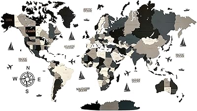 Grand tableau mural 3d avec motif carte du monde en bois. DIAYTAR COTE D'IVOIRE est une boutique en ligne généraliste qui propose plus de 300 000 références de produits. Elle est réputée pour sa grande variété de produits et sa qualité de service. Elle est devenue la boutique en ligne leader en Côte d'Ivoire.