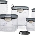 Ensemble de récipients de cuisson de sucre en plastique transparent hermétique prokeeper +