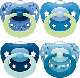 Sucette pour bébé nuk signature night & day | 18-36 mois | brille dans le noir | silicone sans bpa | bleu | 4 pièces. La boutique en ligne DIAYTAR COTE D'IVOIRE s'est imposée comme un acteur majeur du commerce électronique en Cote d'Ivoire, caractérisée par son catalogue impressionnant de plus de 300 000 produits et son engagement à offrir un service client exceptionnel. Elle répond aux besoins évolutifs des consommateurs en proposant une large gamme de produits de qualité, provenant de marques locales et internationales. L'expertise de DIAYTAR COTE D'IVOIRE dans le domaine du commerce en ligne ainsi que son souci constant de satisfaction client ont contribué à son succès sur le marché ivoirien.
