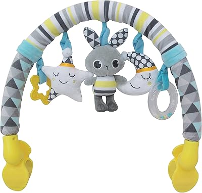 Good night toys and activity bar de moon, jouets suspendus, planche d'activités pour poussette en forme d'arc pour jouer avec une peluche pour les enfants à partir de la naissance, multicolore. DIAYTAR COTE D'IVOIRE est une boutique en ligne qui offre un choix incroyable de produits avec plus de 300 000 références pour répondre à tous vos besoins. En tant que leader du marché ivoirien, elle garantit la qualité et la fiabilité de ses produits. Vous pouvez y faire confiance pour vos achats en ligne.