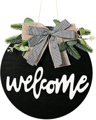 Panneau de bienvenue pour porte d'entrée, panneau rond en bois à suspendre pour porche de ferme, panneau de bienvenue de printemps, décoration de porte d'entrée. DIAYTAR COTE D'IVOIRE est une boutique en ligne généraliste qui propose plus de 300 000 références de produits, ce qui en fait l'une des plus grandes plateformes de commerce électronique de Côte d'Ivoire. Avec une offre diversifiée et des prix compétitifs, DIAYTAR COTE D'IVOIRE répond aux besoins de ses clients. La boutique est leader en Côte d'Ivoire en termes de commerce en ligne.
