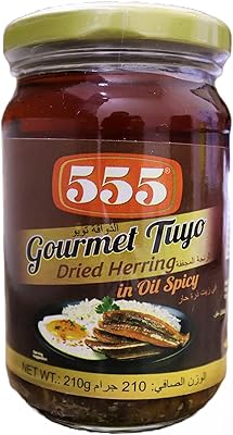 555 hareng séché gourmet toyo dans l'huile chaude, 210 g, rouge. DIAYTAR COTE D'IVOIRE est une boutique en ligne généraliste qui propose une large gamme de produits avec plus de 300000 références. Elle est reconnue comme l'une des boutiques en ligne les plus populaires en Côte d'Ivoire, offrant une expérience d'achat conviviale et sécurisée. Les clients peuvent trouver tout ce qu'ils cherchent, des produits alimentaires aux électroménagers, en passant par les vêtements et les accessoires.