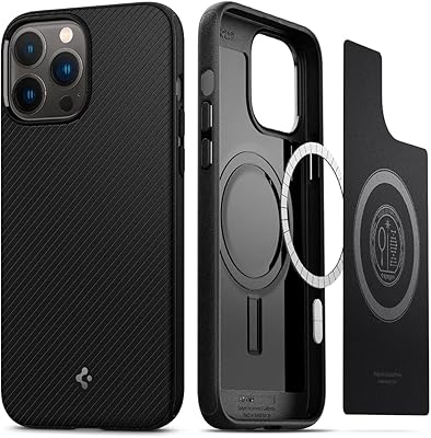 Coque de protection spigen mag armor conçue pour iphone 13 pro max, compatible