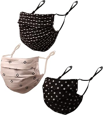 Masques réutilisables lavables en machine faits à la main en coton de conception