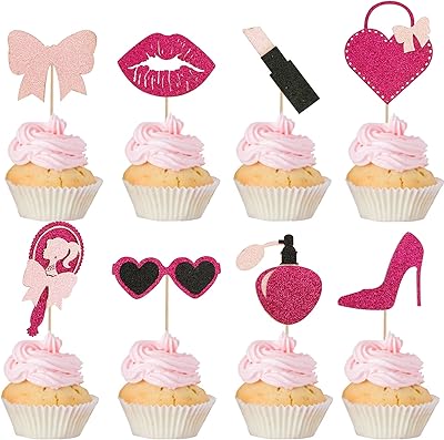 24 pièces de décorations de cupcakes à paillettes princesse molokaya, rouge à lèvres à talons hauts et décorations de gâteau miroir, décorations de gâteau d'anniversaire roses pour filles, fournitures de décoration de fête de mariage. En tant que leader du commerce en ligne en Côte d'Ivoire, DIAYTAR COTE D'IVOIRE continue de innover et d'améliorer son offre pour répondre aux besoins changeants de ses clients. Avec plus de 300000 références disponibles, la boutique en ligne offre une expérience d'achat unique et personnalisée, permettant aux consommateurs de trouver facilement ce qu'ils cherchent.