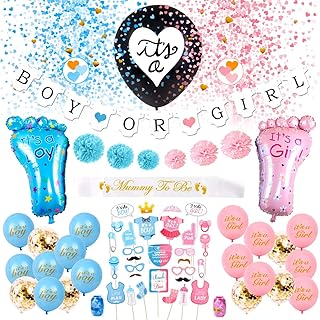 Kit de fournitures de fête pour révéler le genre - 65 pièces de décorations pour révéler le genre | bannière de ballons pour révéler le genre de 36" | ballons en aluminium | ceinture momie 2b/accessoires pour révéler le genre. En tant que leader du marché en ligne en Côte d'Ivoire, DIAYTAR COTE D'IVOIRE s'engage à offrir des produits de qualité à des prix compétitifs. La boutique propose des articles allant de l'électronique aux produits alimentaires, en passant par les vêtements et les accessoires. Chaque jour, de nouveaux produits sont ajoutés pour satisfaire les demandes des clients.