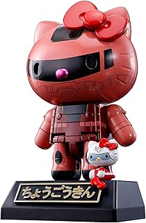 Figurine bandai tamashii chogokin charz zaku lee hello kitty, multicolore