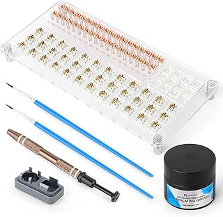 Station de lubrification acrylique runjrx 36 switch pour clavier, lubrification des touches 15g