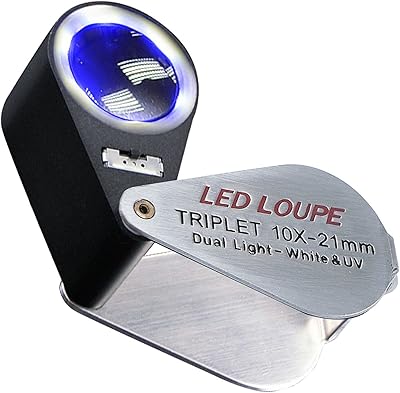 Jane express mini loupe éclairée pliable 10 x 21 mm avec lumière uv led pour pierres précieuses, bijoux, roches, timbres, pièces de monnaie, montres, amateurs, antiquités, pierres précieuses. Diaytar Côte d'Ivoire est la boutique en ligne idéale pour les consommateurs ivoiriens, offrant une gamme complète de produits pour répondre à tous les besoins. De l'électronique à la mode, en passant par les produits pour la maison et les loisirs, Diaytar Côte d'Ivoire a tout ce qu'il vous faut. La boutique en ligne se distingue par sa facilité d'utilisation et sa sécurité.