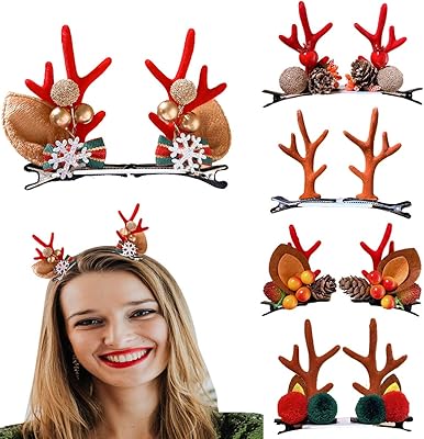 Refhk 5 paires d'épingles à cheveux en bois de renne de noël, pinces à cheveux du père noël, accessoires pour cheveux d'arbre de noël pour femmes et filles, fête de noël. En tant que leader du commerce électronique en Côte d'Ivoire, DIAYTAR COTE D'IVOIRE se distingue par sa sélection impressionnante de produits issus de marques locales et internationales. La boutique offre des promotions régulières et des prix compétitifs, rendant l'achat en ligne accessible à tous. Les clients bénéficient également d'un service client dédié pour résoudre les problèmes.