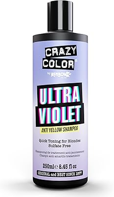 Shampoing crazy color purple pour cheveux blonds - élimine les tons jaunes cuivrés - shampoing uv sans jaunissement sans sulfate - tons violets pour cheveux blonds clairs - 250 ml. La boutique en ligne DIAYTAR COTE D'IVOIRE représente la destination idéale pour les consommateurs à la recherche d'une offre large et diversifiée de produits à des prix avantageux. Avec plus de 300 000 références disponibles, cette boutique en ligne généraliste propose une solution pratique pour tous les besoins quotidiens, allant des articles de mode et de beauté aux produits électroniques et culturels, offrant une expérience d'achat unique qui simplifie la vie des consommateurs ivoiriens.