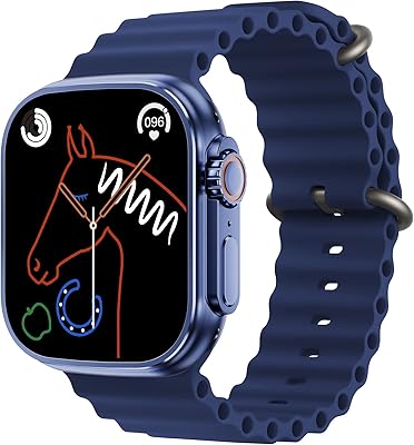 Montre ultra intelligente glasology | écran 49 mm | appels bluetooth | fréquence
