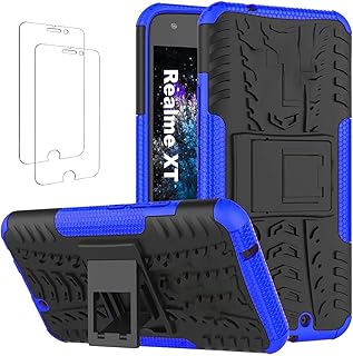 Ttianfa coque compatible avec oppo realme xt, 2* protecteur d'écran en verre trempé