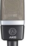 Pro audio c214 microphone à condensateur professionnel large membrane gris