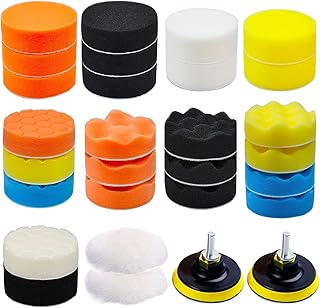 Ensemble de 31 tampons de polissage pour voiture lingehr avec tampons de polissage