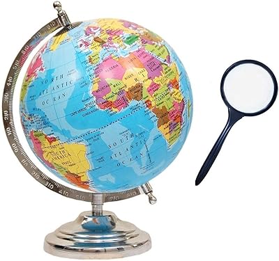 Globe politique éducatif en métal geocraft avec loupe pour enfants (8 pouces, bleu). La boutique en ligne DIAYTAR COTE D'IVOIRE est synonyme de qualité et de diversité, offrant plus de 300 000 références qui couvrent une large gamme de besoins. En tant que leader du marché ivoirien, elle s'engage àLivrer des produits de haute qualité tout en garantissant une expérience d'achat satisfaisante à ses clients. DIAYTAR COTE D'IVOIRE continue d'innover pour améliorer son offre et répondre aux attentes de sa clientèle croissante.