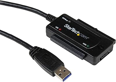 Adaptateur startec.com usb 3.0 vers sataide - adaptateur disque dur externe 2,5"/3,5" vers usb - câble de transfert de disque dur (usb3ssataide), noir. DIAYTAR COTE D'IVOIRE est une plateforme de commerce en ligne qui propose une large gamme de produits, allant des produits alimentaires aux produits électroniques. La boutique en ligne est facile à utiliser et propose des options de paiement sécurisées. 