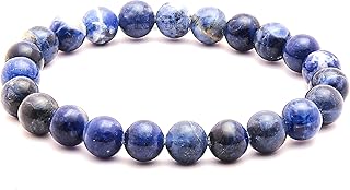 Bracelet de guérison en cristal de sodalite naturelle bracelet en pierre de bijoux