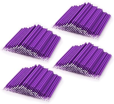400 pièces anhua applicateur de précision jetable brosse d'extension de cils applicateurs latisse