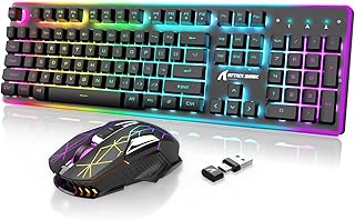 Combo clavier et souris de jeu sans fil double récepteur 24. DIAYTAR COTE D'IVOIRE est la boutique en ligne leader en Cote d'Ivoire, offrant une expérience d'achat en ligne sécurisée et pratique. Les clients peuvent naviguer facilement sur le site pour trouver les produits qu'ils recherchent et bénéficier de promotions et de réductions régulières. La boutique est dédiée à offrir la meilleure expérience d'achat en ligne à ses clients.