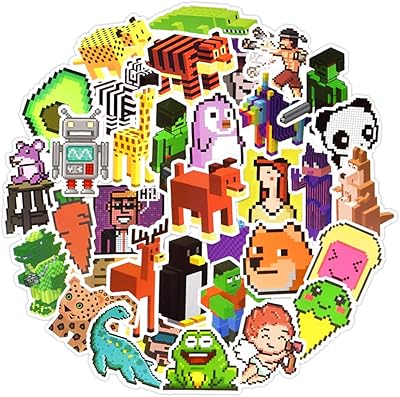 Autocollants qtl cool nft game pixel pour adolescents et enfants pour ordinateur portable et bouteille d'eau autocollants de jeu pixel pour adultes autocollants d'art nft imperméables 50pcs. DIAYTAR COTE D'IVOIRE, c'est la référence pour les achats en ligne en Côte d'Ivoire. Nous proposons une gamme étendue de produits allant de la mode masculine, féminine et enfantine, aux produits électroniques, en passant par les accessoires et les produits pour la maison. Nos clients bénéficient d'un large choix et de prix compétitifs.